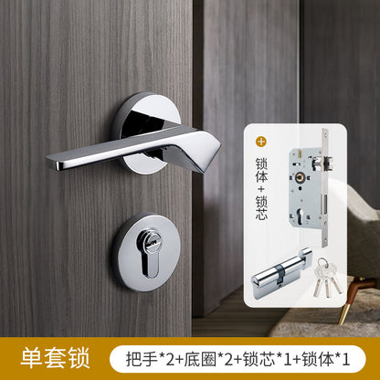 Brass gold interior door lock handle