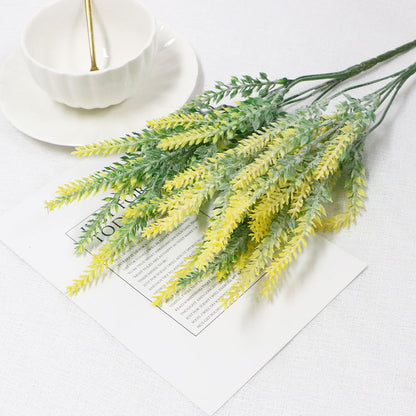 Simulation flower 5 fork lavender flocking fake plant