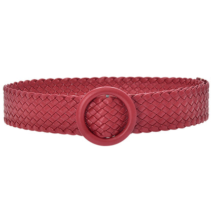 Color braided belt
