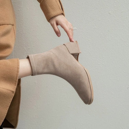 Boots women's rear zipper