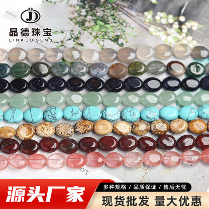 8X10mm crystal jade oval loose beads