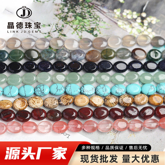 8X10mm crystal jade oval loose beads