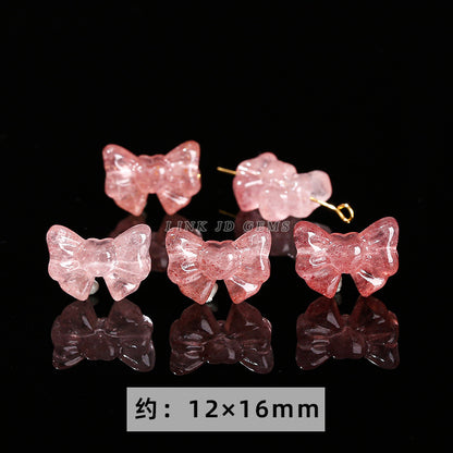 Gray Moonlight Pixiu Red Strawberry Crystal Pendant