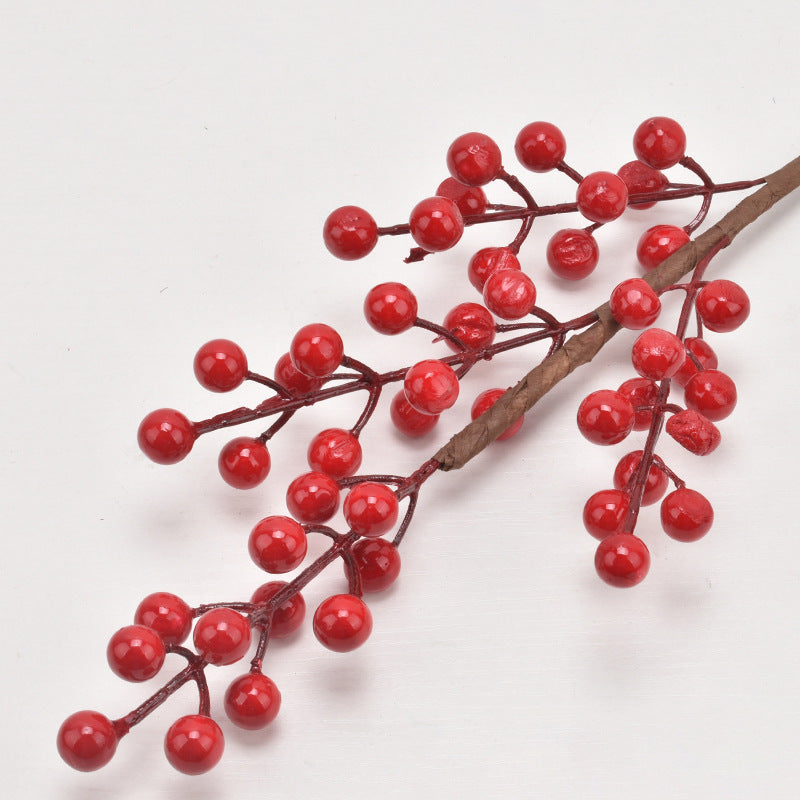 Simulación de fruta de acebo fruta roja fruta de la fortuna 