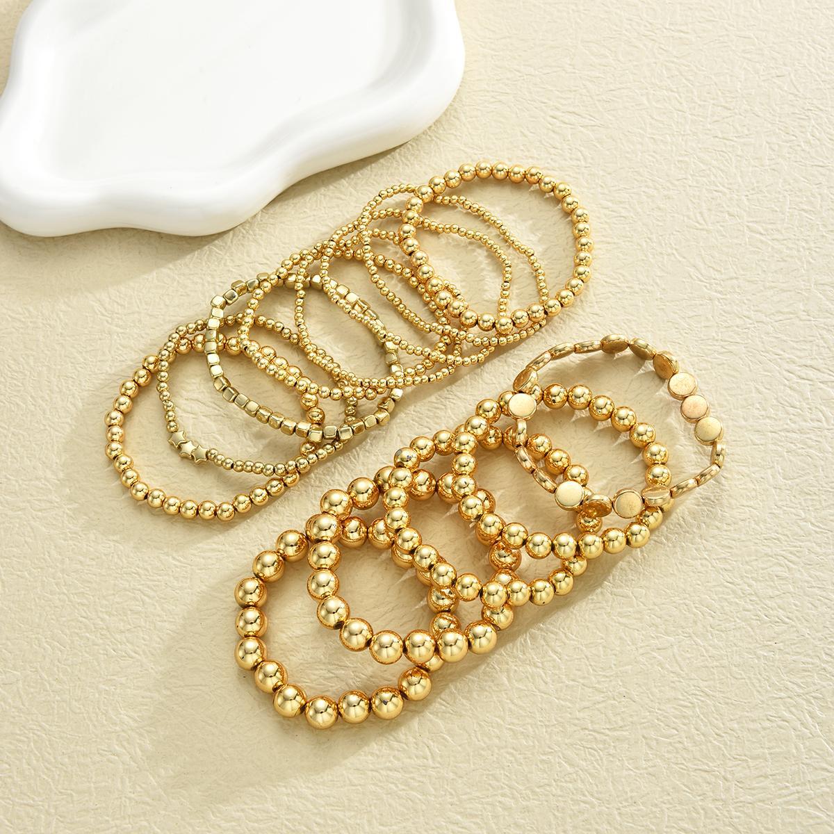 Multi-layer Silver Beaded Bracelet