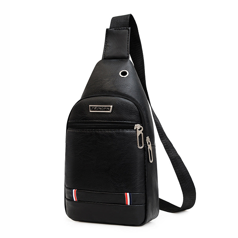 PU men's breast bag