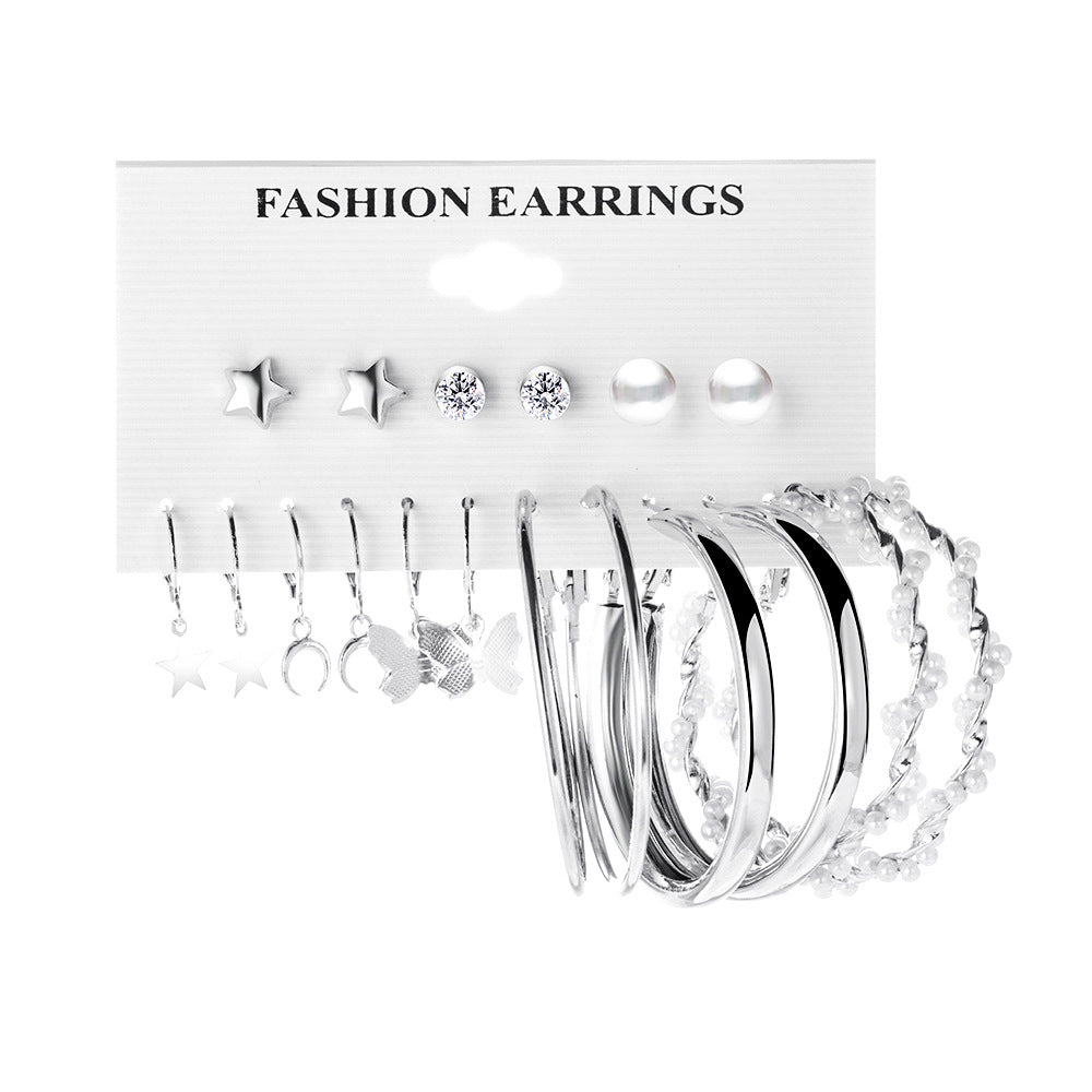 Butterfly & Star Moon Earring Set