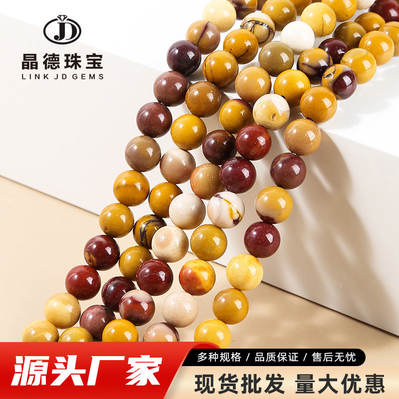Egg yellowstone loose beads DIY jewelry accessories