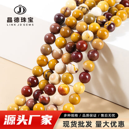 Egg yellowstone loose beads DIY jewelry accessories