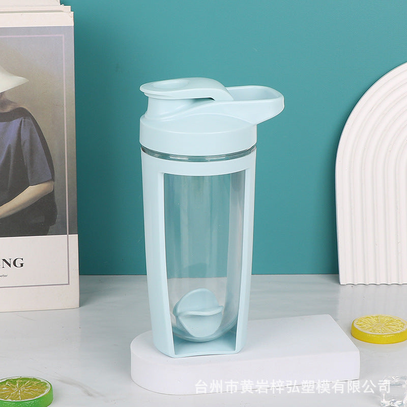 500Ml Portable Plastic Double Layer Shaker Cup