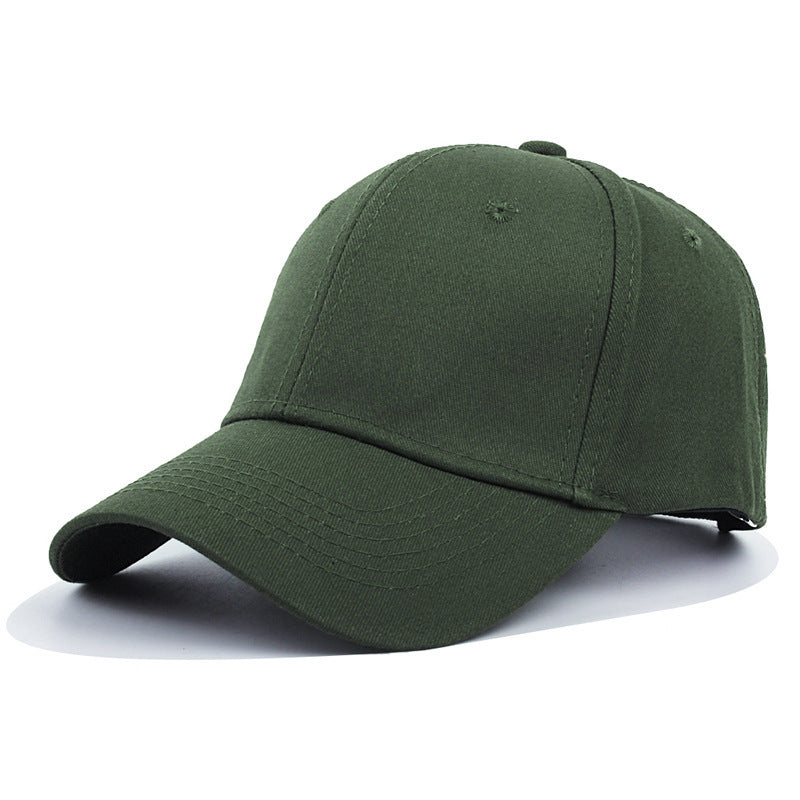 Cotton Hard-Brim Baseball Cap