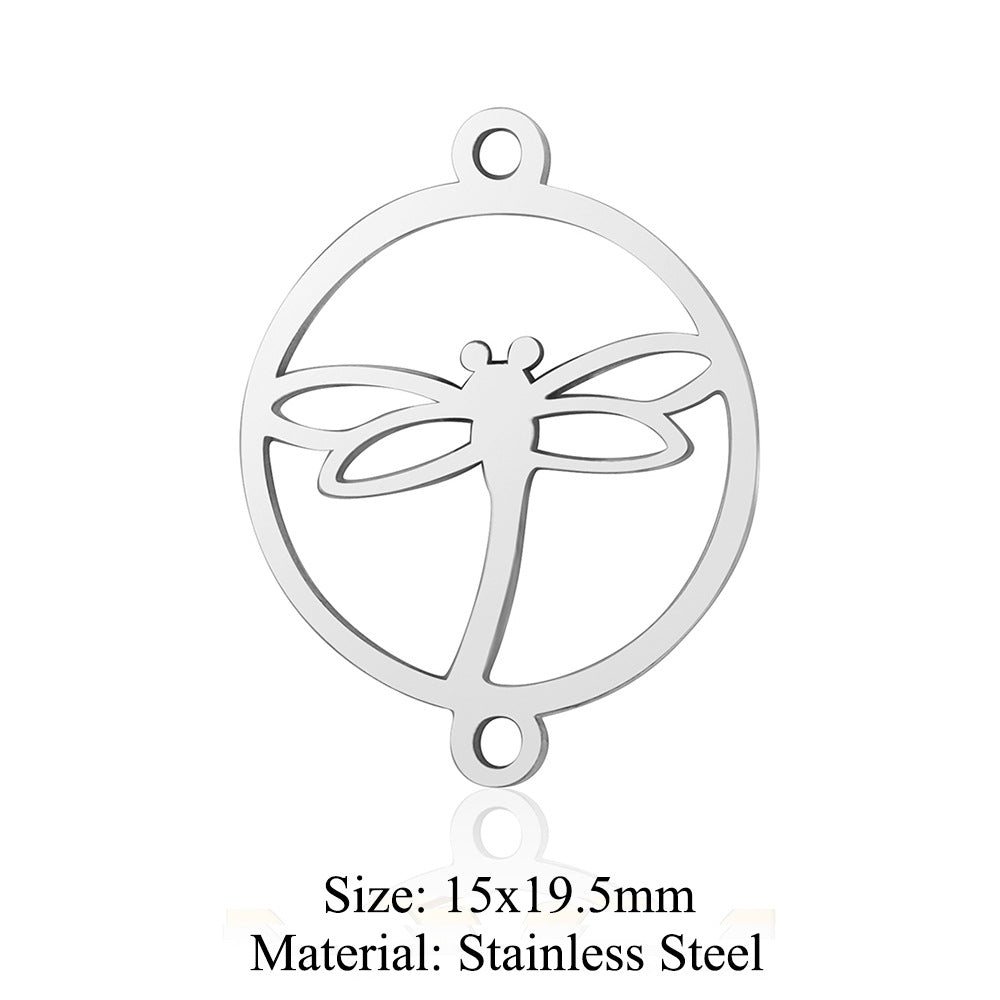 5 pcs/titanium steel pendant seal eagle fox