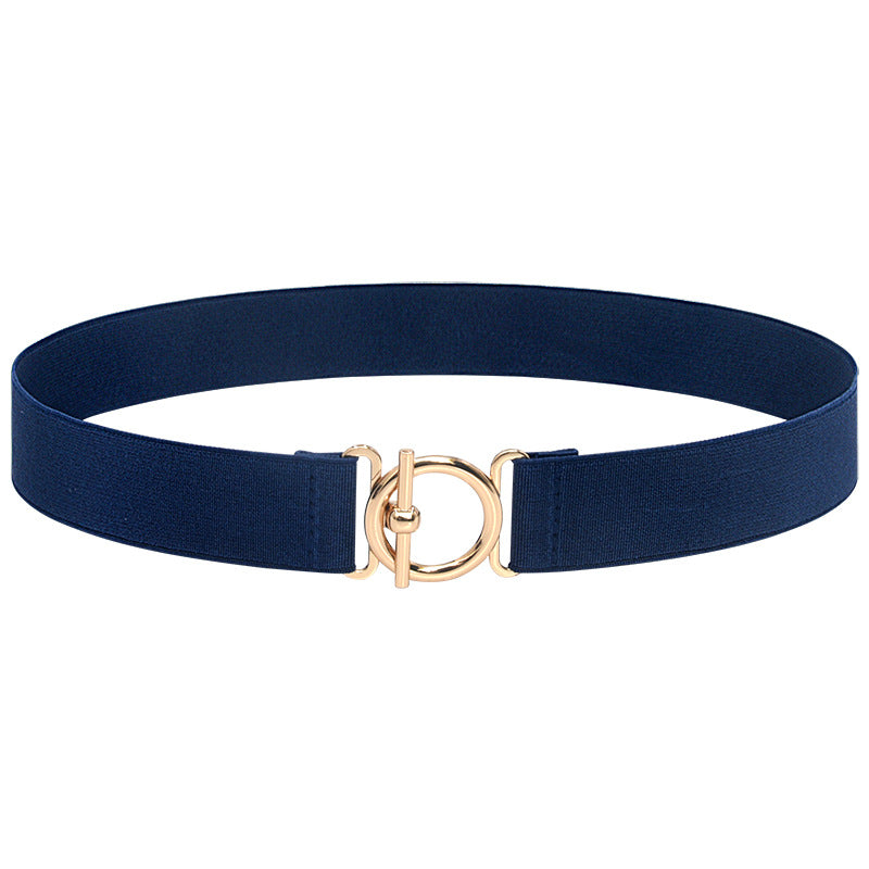 Explosive circle pair buckle thin belt