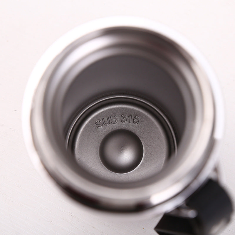 304 Stainless Steel Insulated Mug with Carrying Strap