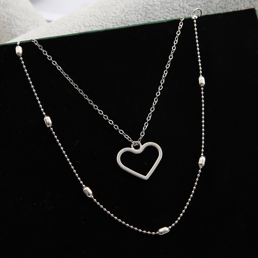 Double-Layer Heart Anklet