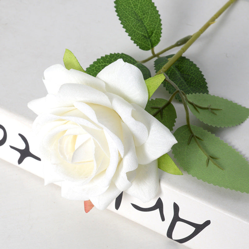 Simulation velvet rose corner rose flower