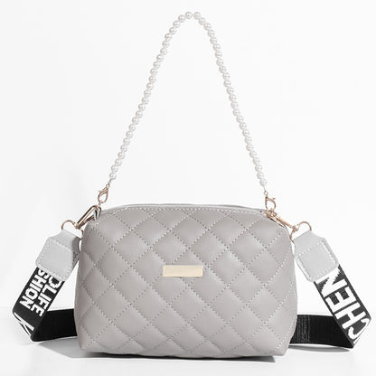 Pearl portable embroidered bag