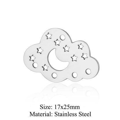 5 pcs/pack, water drop sun titanium steel pendant.