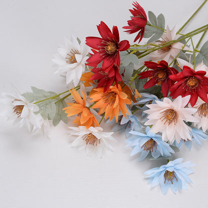 6 artificial aster flowers