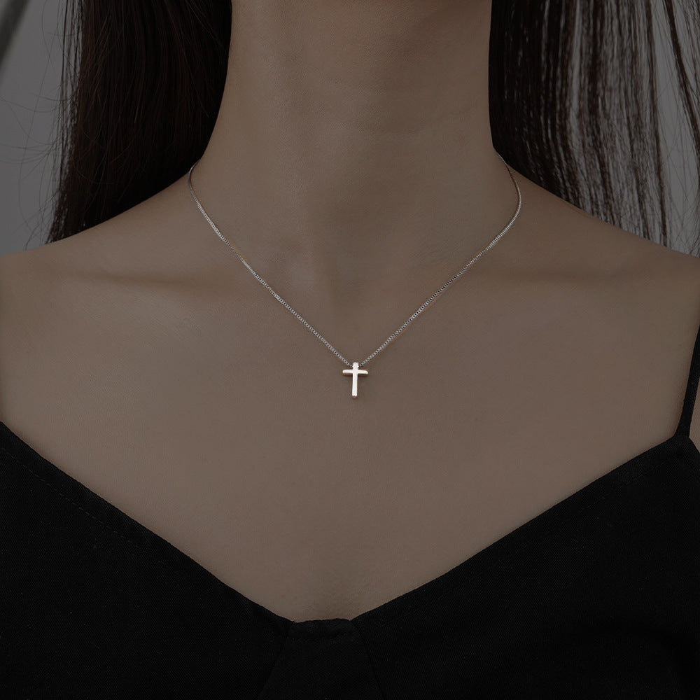 Hip-Hop Zircon Cross Necklace