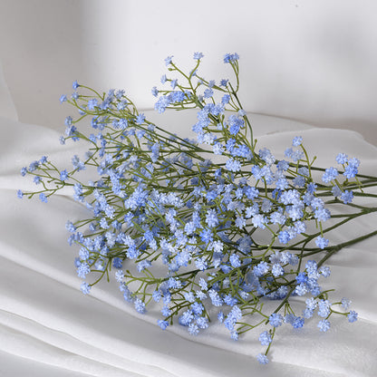 Flor artificial de plástico aliento de bebé de tres bifurcaciones 