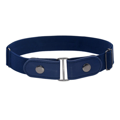 Brown Ladies Elastic Belt Buckle Belt