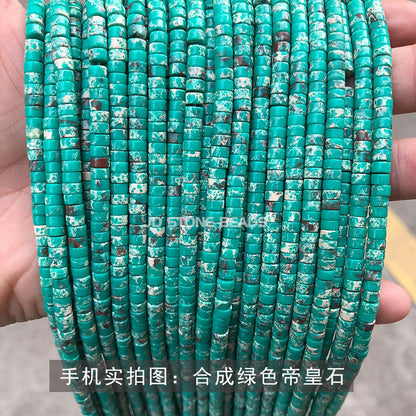 4 * 2Mm synthetic emperor stone spacer loose beads