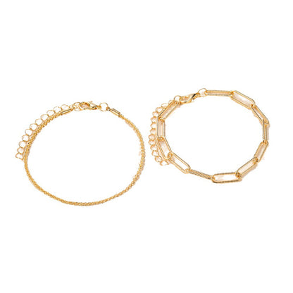Juego de dos pulseras sencillas 