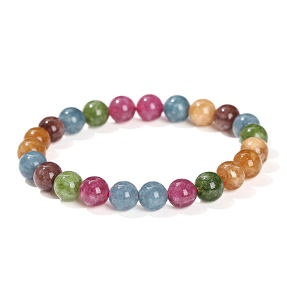 High quality imitation tourmaline chalcedony bracelet