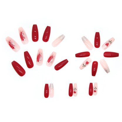 Vintage Tulip Bridal Nails