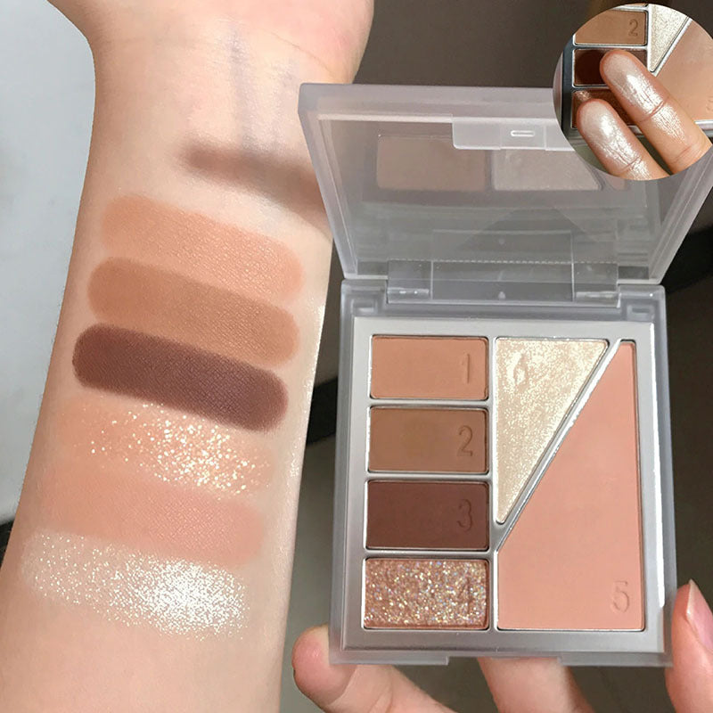 Paleta de sombras de ojos de 6 colores 