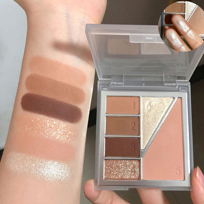 Paleta de sombras de ojos de 6 colores 