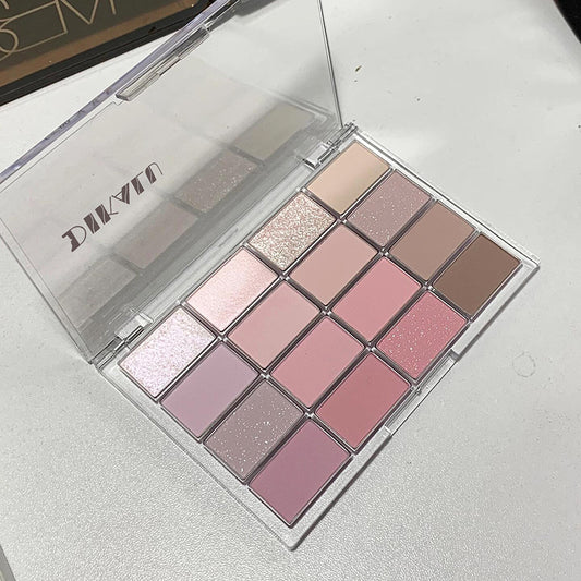 Nude Gray Pink 16-Color Eyeshadow Palette