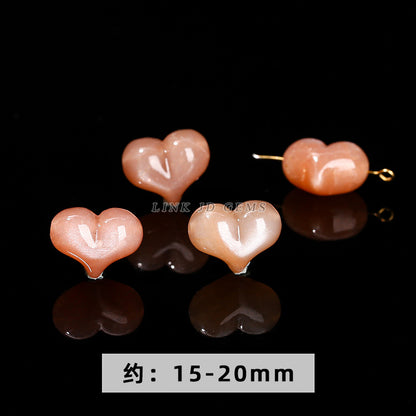 Orange moonstone carving sunstone