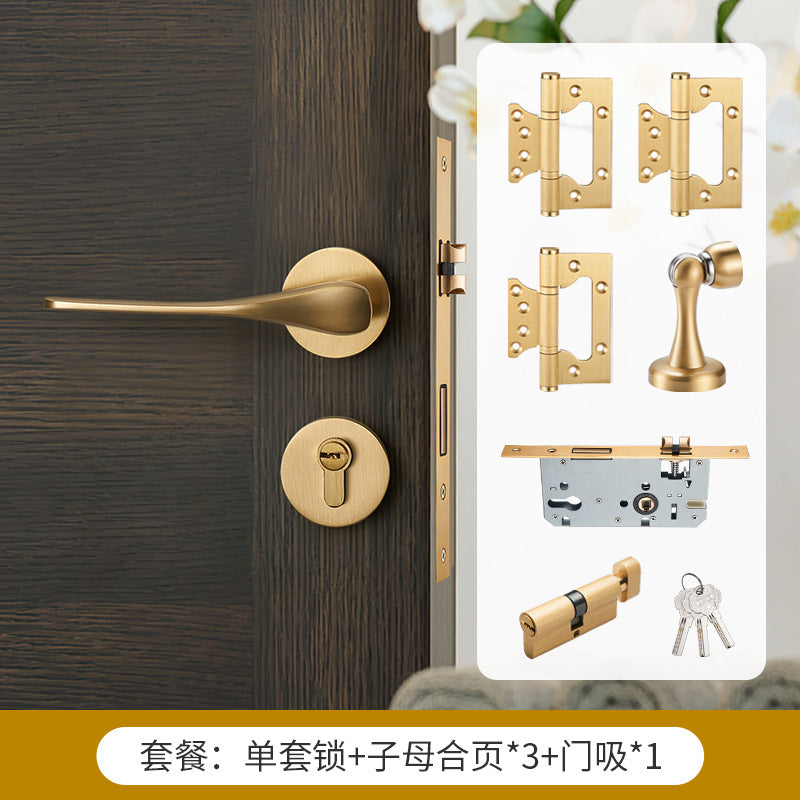 fashion Brass silent door lock