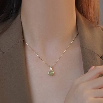 Colar de aço titânio de estilo simples, joias elegantes 