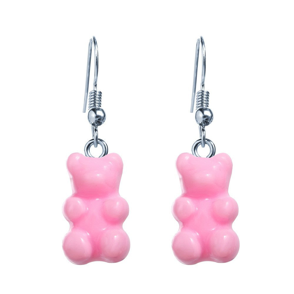 Pink Pig Stud Earrings