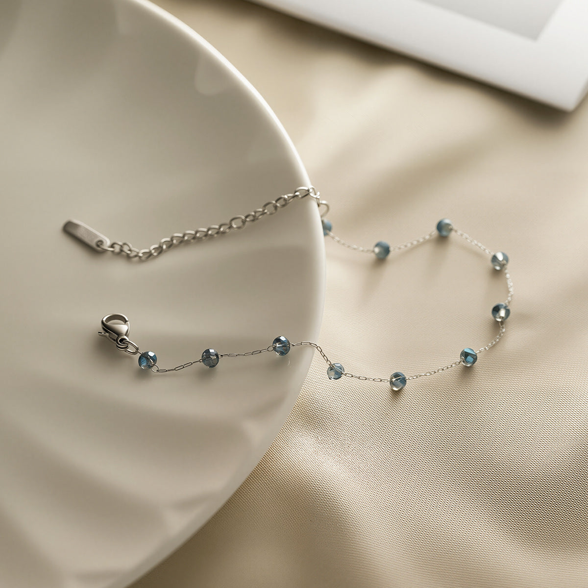 Stainless steel natural stone bracelet for women