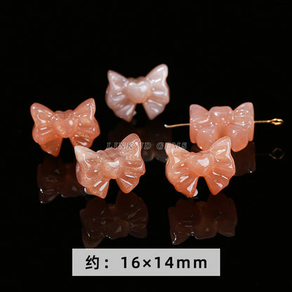 Orange moonstone carving sunstone