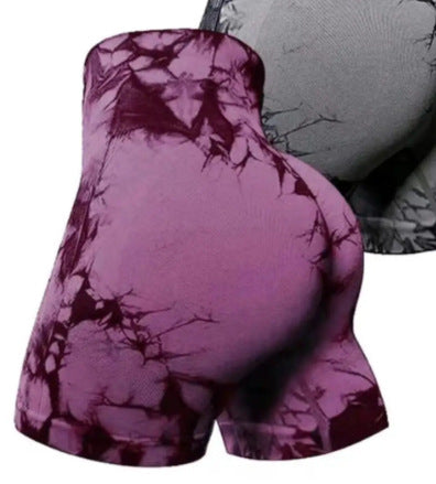 Leggings deportivos tie-dye sin costuras 