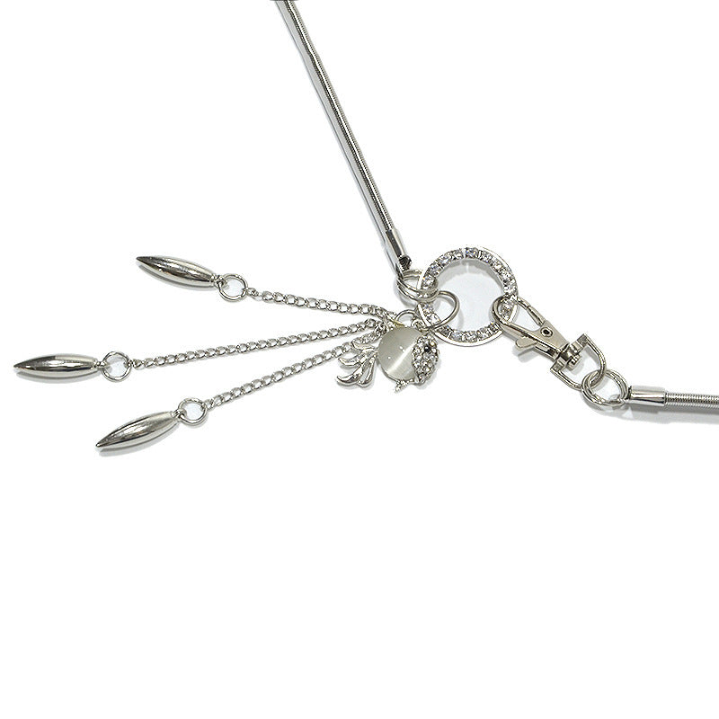 fashion Metal spring waist chain
