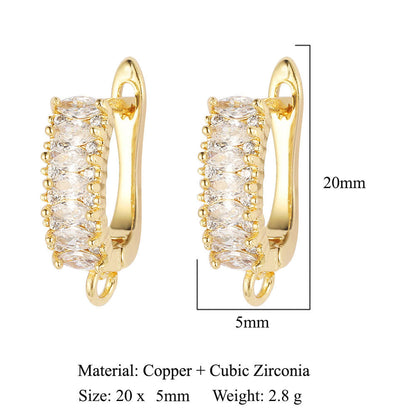 Round shell women's ear buckle