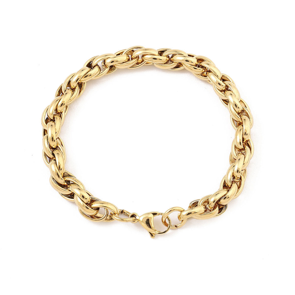 Rough Heavy Industry Titanium Steel Men's Hip Hop Cuban Chain Bracelet