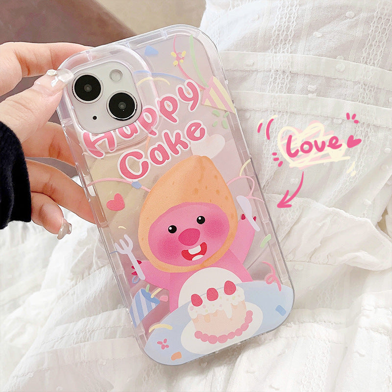 Apple 15 Pro Wave Coconut Tree iPhone 11/13 Cute Beaver Cake