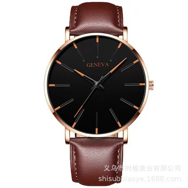 Geneva Fashion Thin Men's Quartz Watch