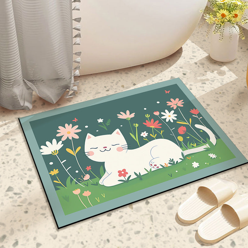 Diatomaceous Earth Bath Mat, Anti-Slip and Quick-Drying