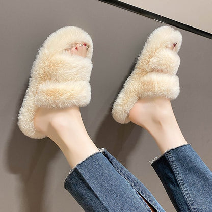 Fashion one word flat bottom cotton mop