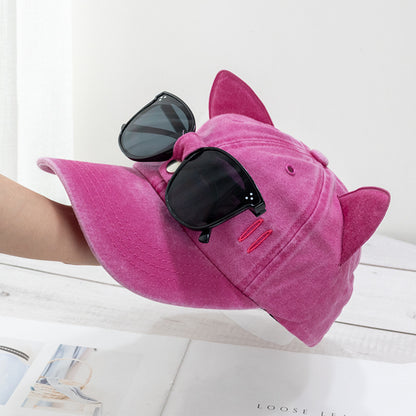 Cat Ear Pilot Sunglasses Baseball Cap