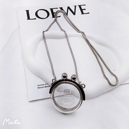 Transparent crystal ball bag