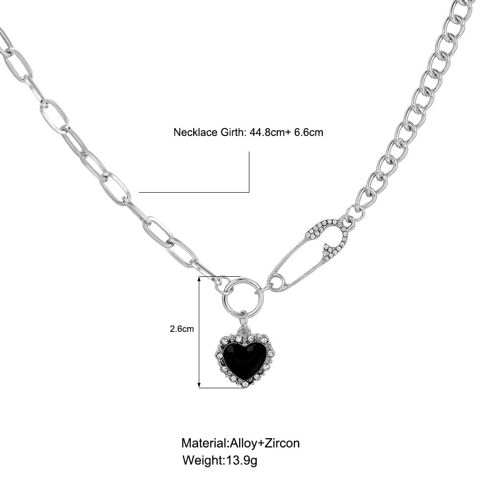 Black Heart Necklace